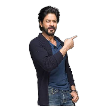 Shah Rukh Khan Pointing to Join Telegram